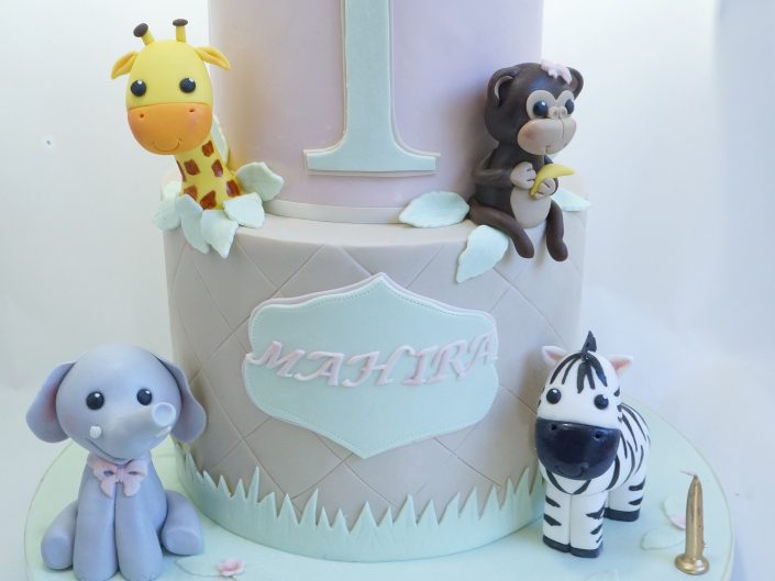 Pink Safari Cake